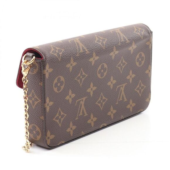 Pre Loved louis vuitton Favorite Chain Wallet Women brown | brown Crossbody Bags - Picture 2 of 7